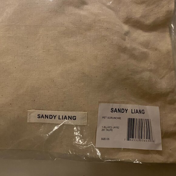 Sandy Liang Flower Power Pet Scrunchie - Taupe - Picture 6 of 8